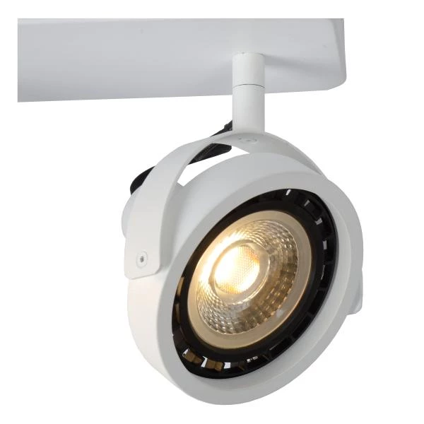 Lucide TALA LED - Spot plafond - LED Dim to warm - GU10 - 2x12W 2200K/3000K - Blanc - détail 1